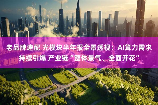 老品牌速配 光模块半年报全景透视：AI算力需求持续引爆 产业链“整体景气、全面开花”
